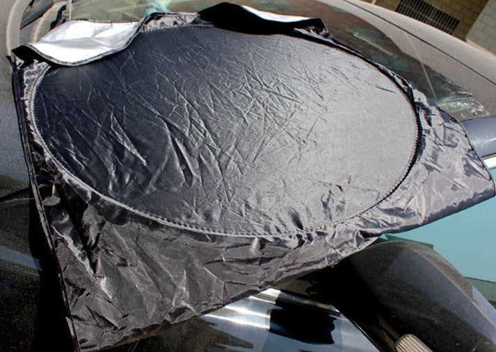 Sun block coated silver cloth material double circle
