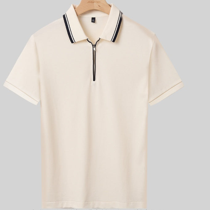Short-sleeved T-shirt Lapel Casual Polo Shirt For Men