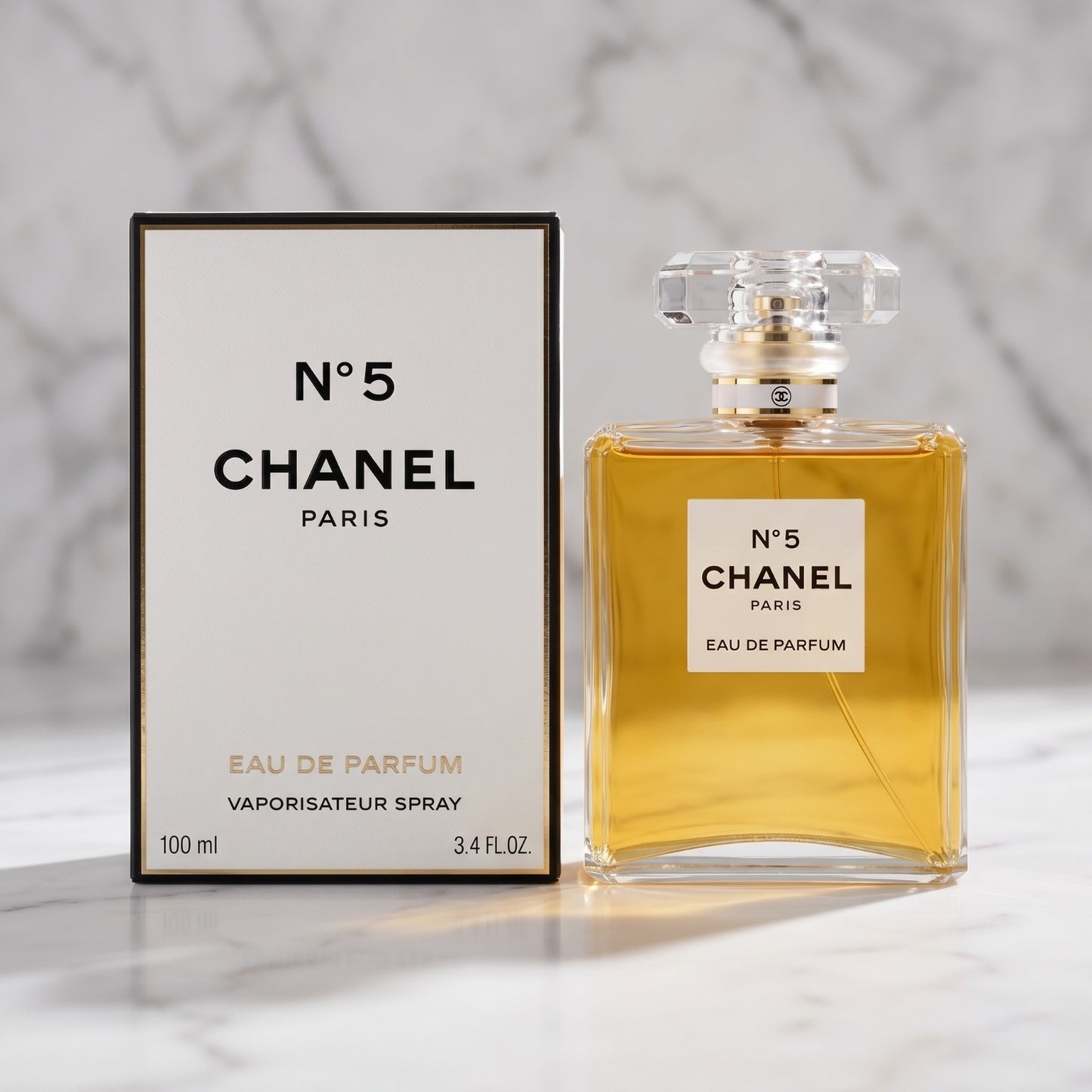 CHANEL N°5 Eau De Parfum Spray 100ml | Luxury Women's Perfume | Long Lasting Floral Fragrance | Designer Perfume